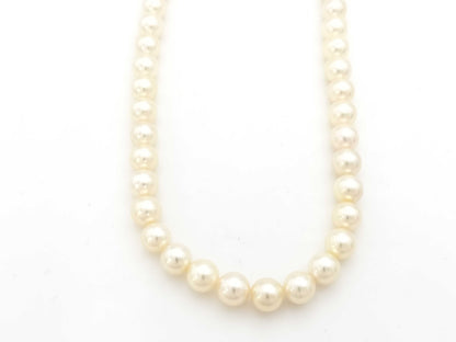 TASAKI Pearl Necklace, approx. 7.0-7.4mm diameter, 14K White Gold, 32.6g 