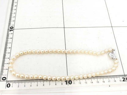 TASAKI Pearl Necklace, approx. 7.0-7.4mm diameter, 14K White Gold, 32.6g 