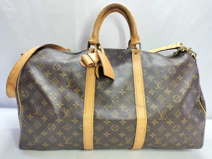 LOUIS VUITTON 853SD Monogram Louis Vuitton Keepall Boston Bag
