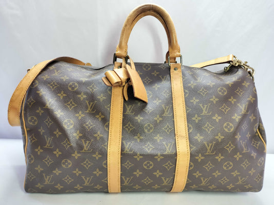 LOUIS VUITTON 853SD Monogram Louis Vuitton Keepall Boston Bag