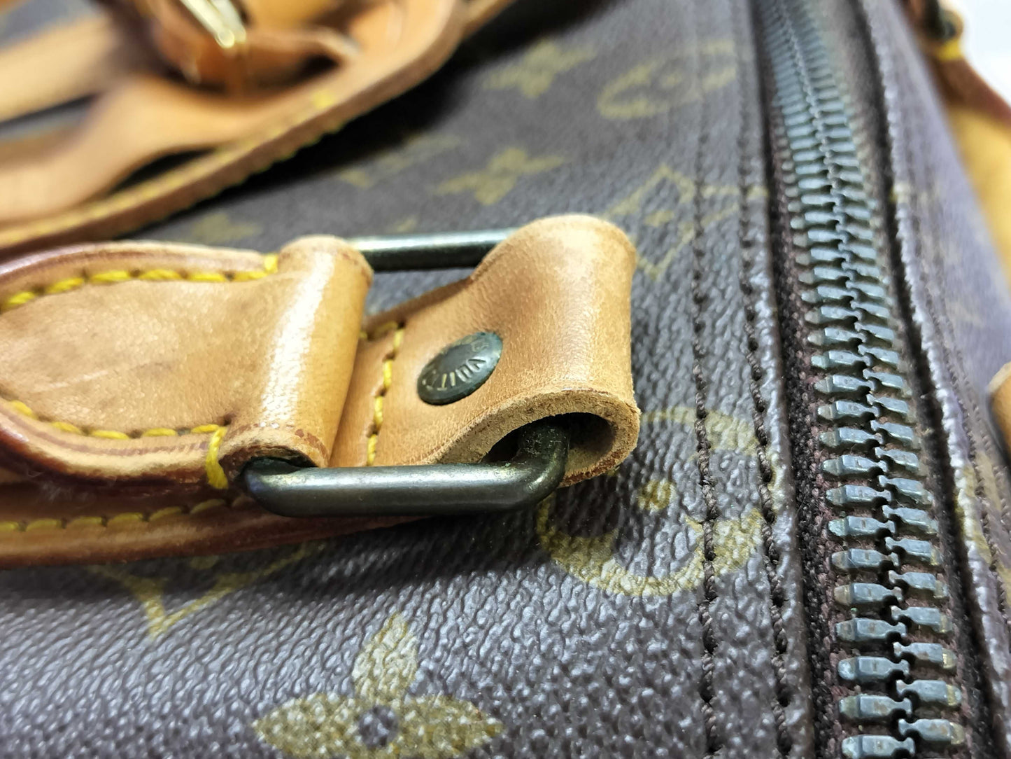 LOUIS VUITTON 853SD Monogram Louis Vuitton Keepall Boston Bag