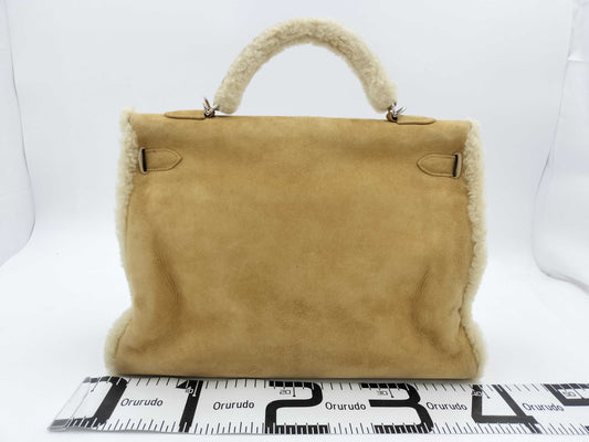 HERMES Kelly Plush 40 □O stamp 2011 Mouton handbag
