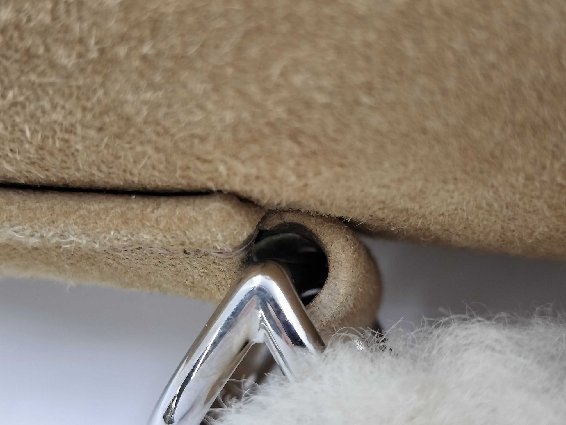 HERMES Kelly Plush 40 □O stamp 2011 Mouton handbag