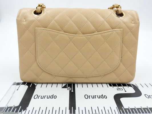 CHANEL Matelasse Chain Shoulder Bag 23 in Caviar Skin Beige E1LG18A1 Shoulder Bag