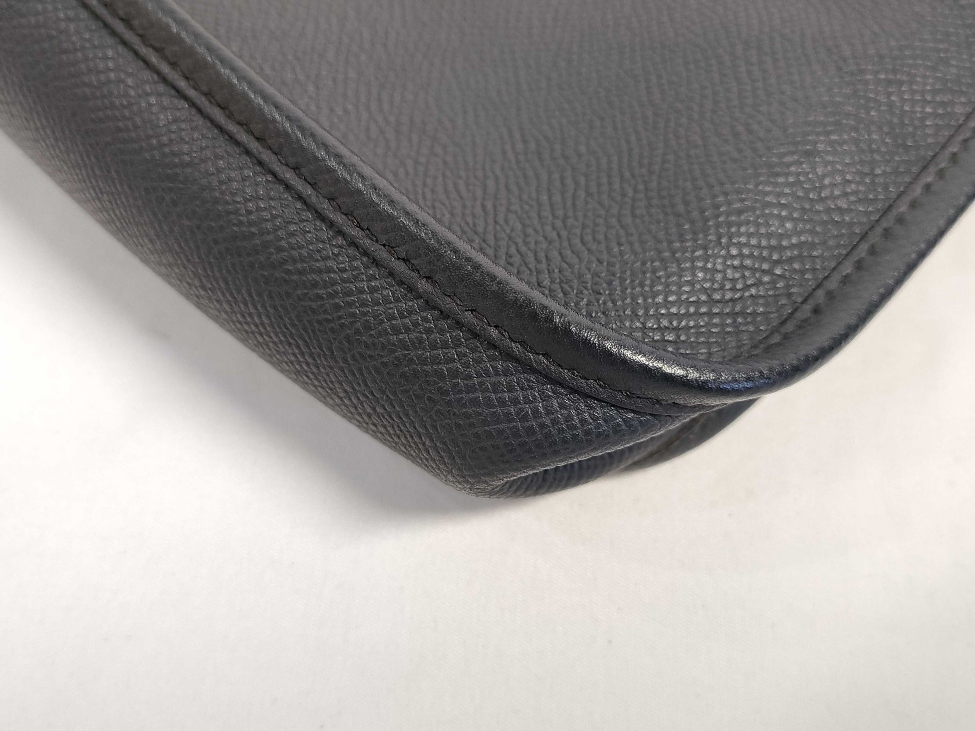 HERMES X Evelyn TPM Epsom Leather X Stamp 2016 Black Shoulder Bag