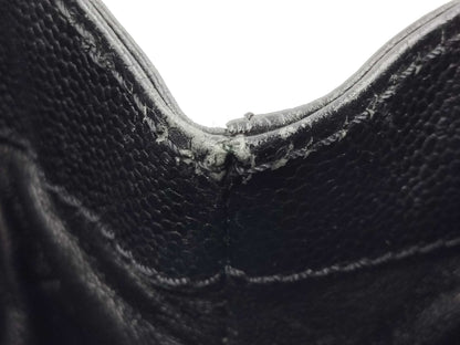 CHANEL Matelasse Chain Tote Bag in Caviar Leather, Black, 6159214