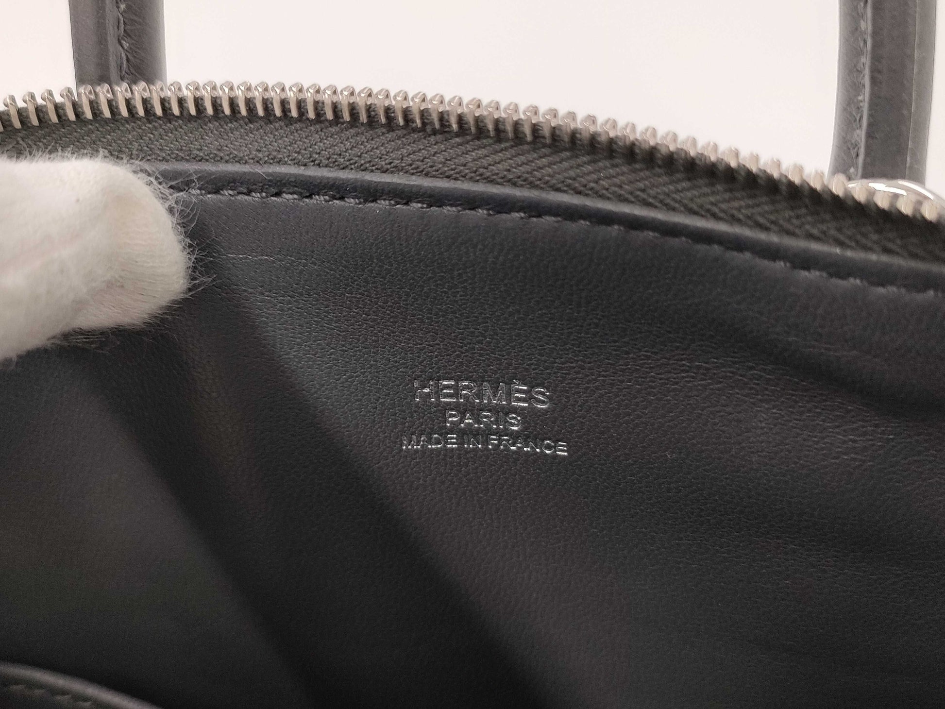 HERMES Bolide 1923 Mini Evercolor Double Stamp Handbag
