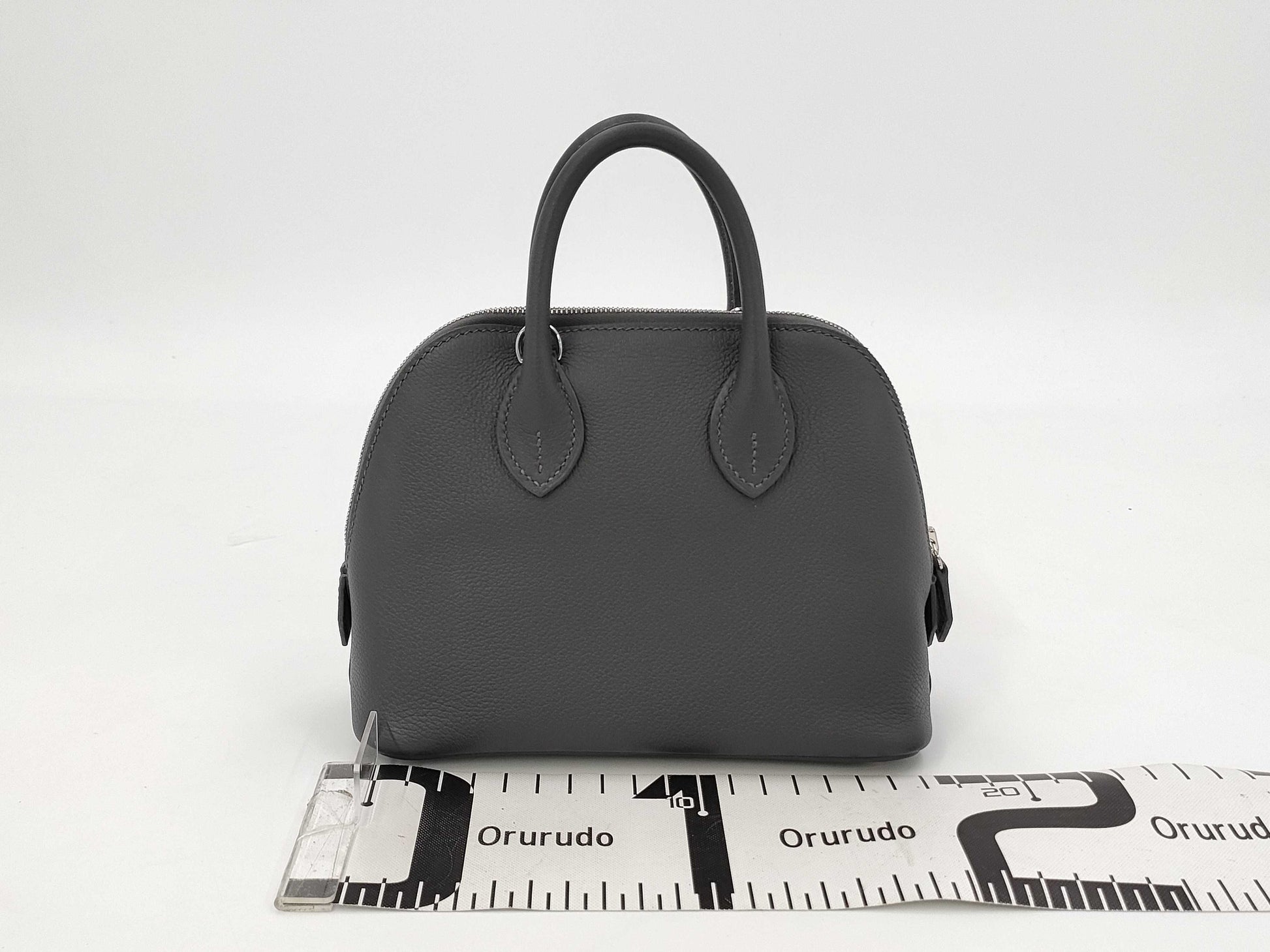 HERMES Bolide 1923 Mini Evercolor Double Stamp Handbag