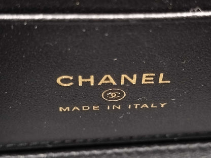 CHANEL Matelasse Vanity Case, Lambskin, Black, K833X9PG Shoulder Bag