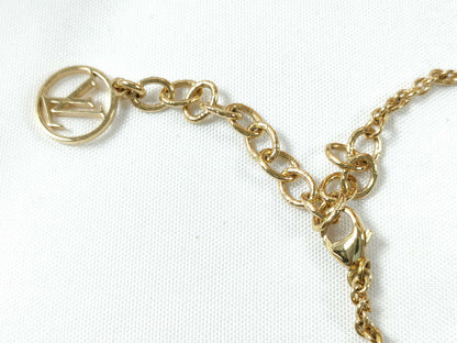 LOUIS VUITTON OB0271 RFID Unverifiable. Louis Vuitton M61083 Essential V OB0271 Necklace, GP Gold.