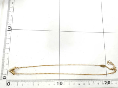LOUIS VUITTON OB0271 RFID Unverifiable. Louis Vuitton M61083 Essential V OB0271 Necklace, GP Gold.