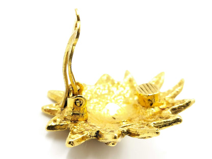 CHANEL Lion Coco Mark Earrings with Calluses, Single Earring