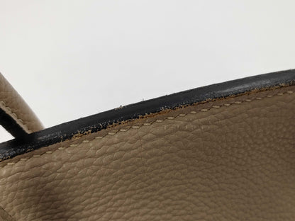 HERMES Birkin 35 □J Greige Handbag