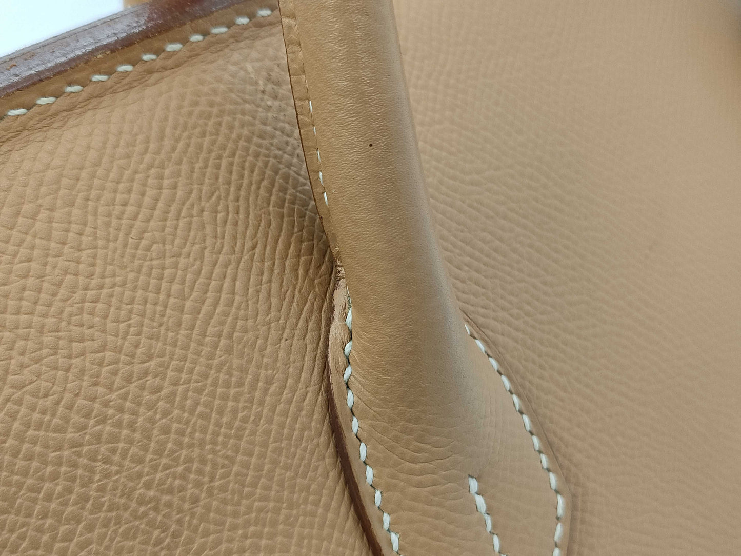 HERMES Birkin 35 □C Brown Handbag