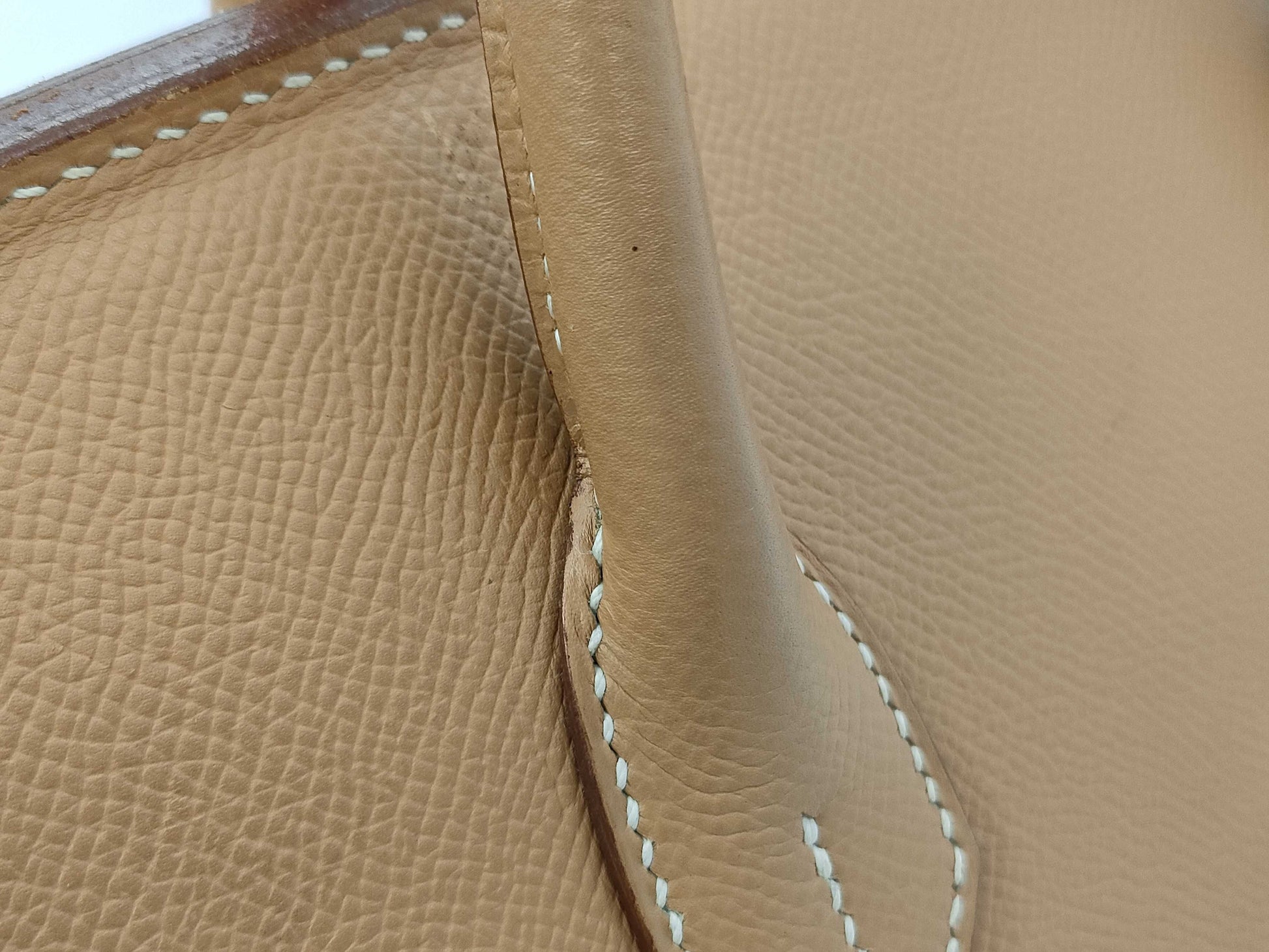 HERMES Birkin 35 □C Brown Handbag