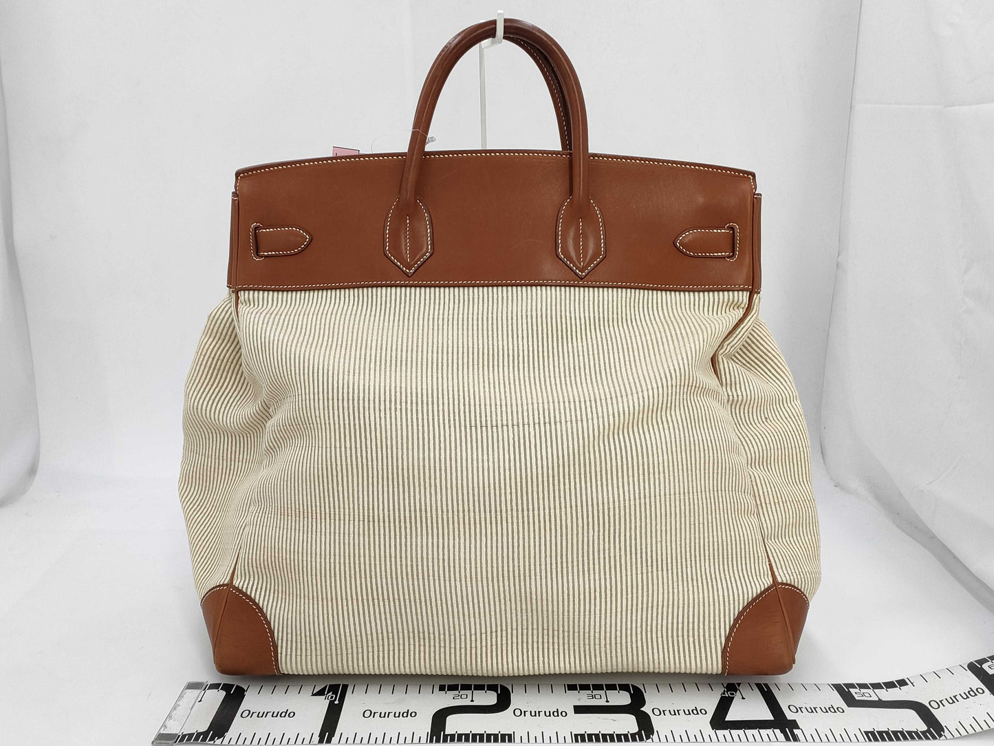 HERMES Haute Couture 45 □B Toile H Handbag