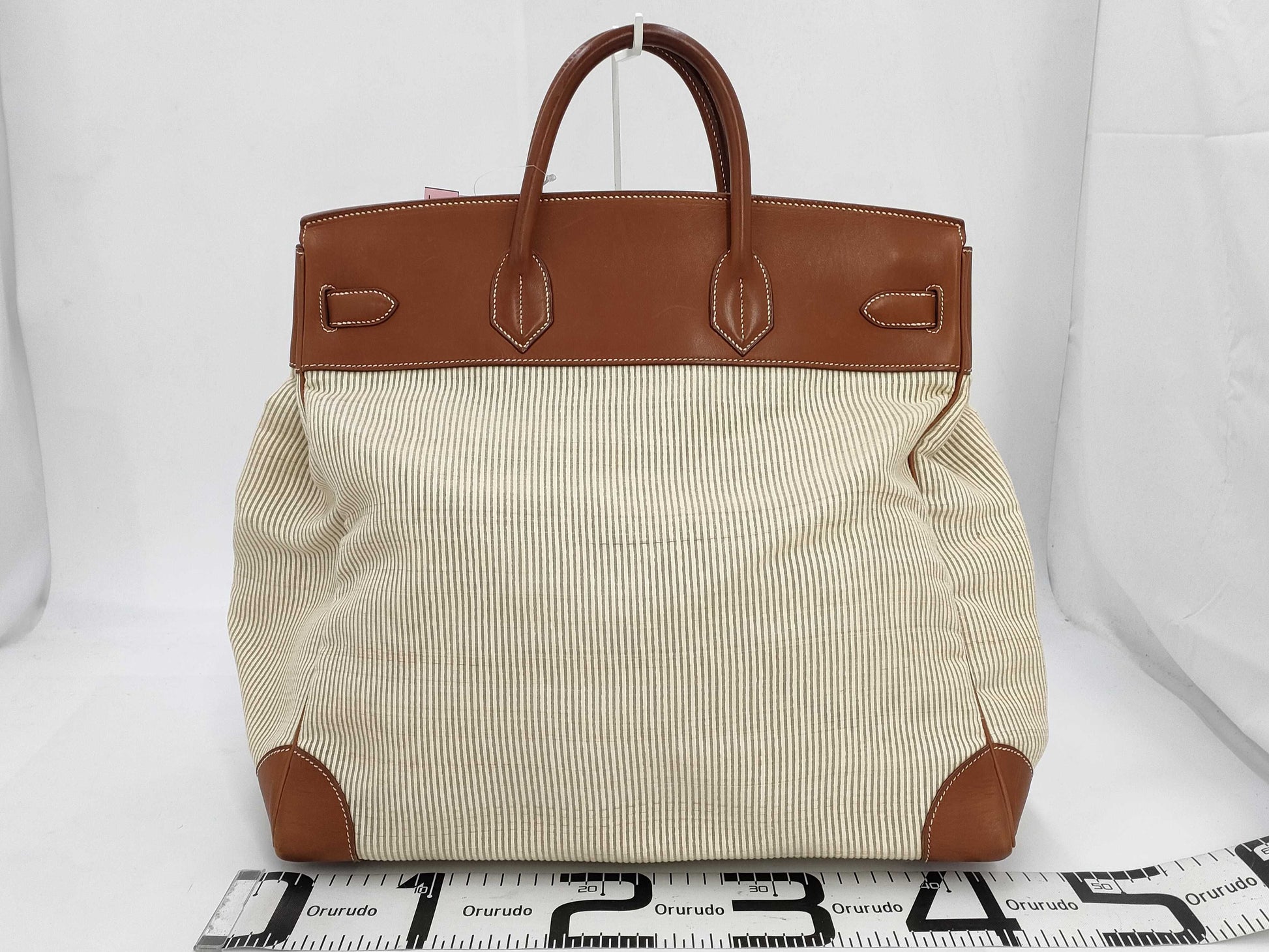 HERMES Haute Couture 45 □B Toile H Handbag