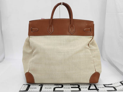 HERMES Haute Couture 45 □B Toile H Handbag