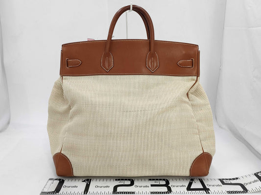 HERMES Haute Couture 45 □B Toile H Handbag