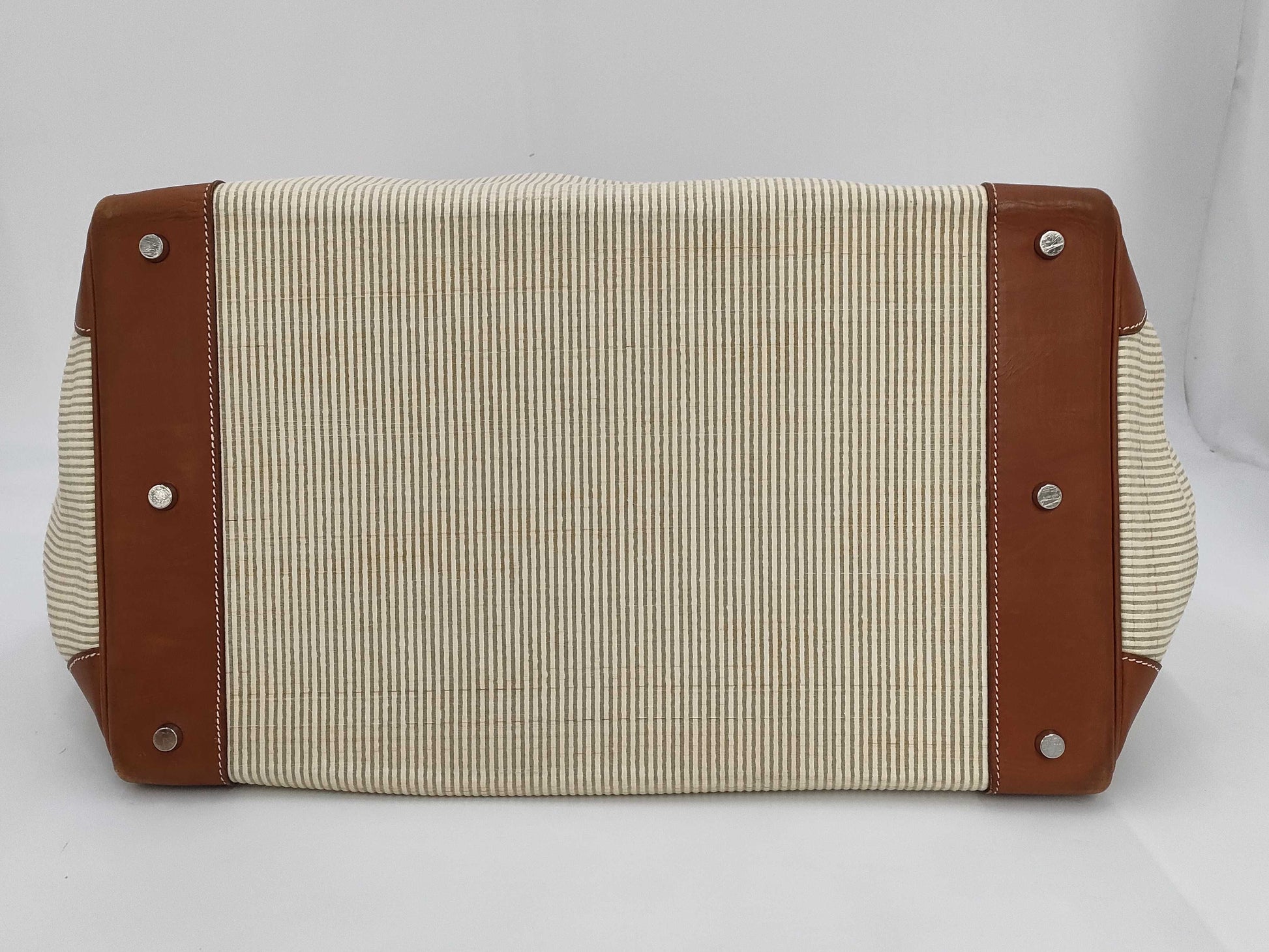 HERMES Haute Couture 45 □B Toile H Handbag