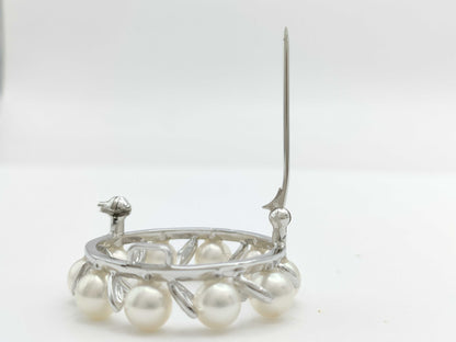 TASAKI Pearl Diameter Approx. 6.0mm-6.1mm Silver 7.8g Brooch 