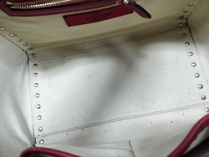 VALENTINO Valentino Garavani Rockstud Leather 2-Way Handbag