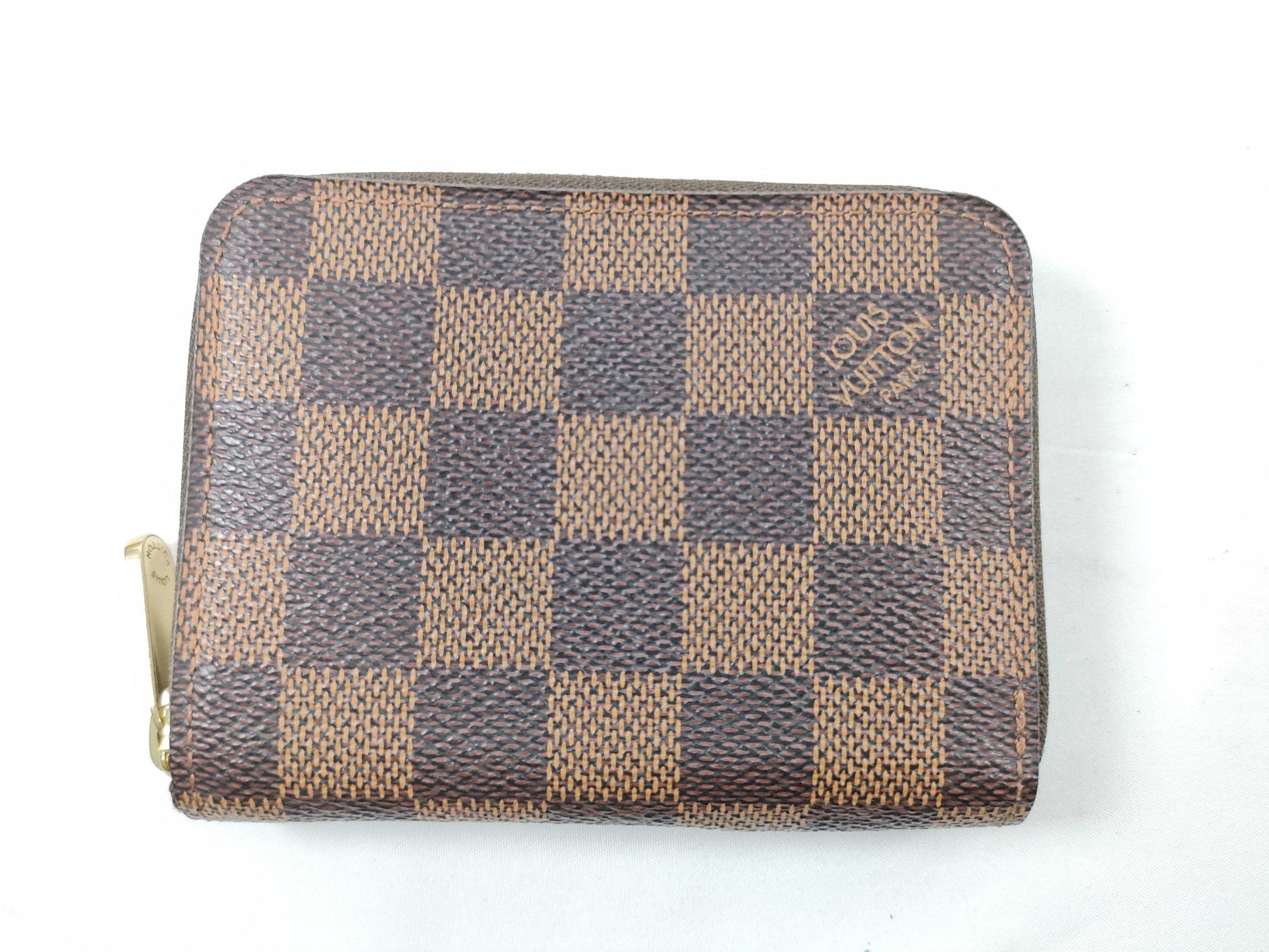 LOUIS VUITTON SR 0183 RFID Unverified Damier Louis Vuitton Zippy Coin Purse Damier Coin Case