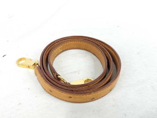 HERMES Kelly Shoulder Strap with G Clasp and Ostrich Leather Strap