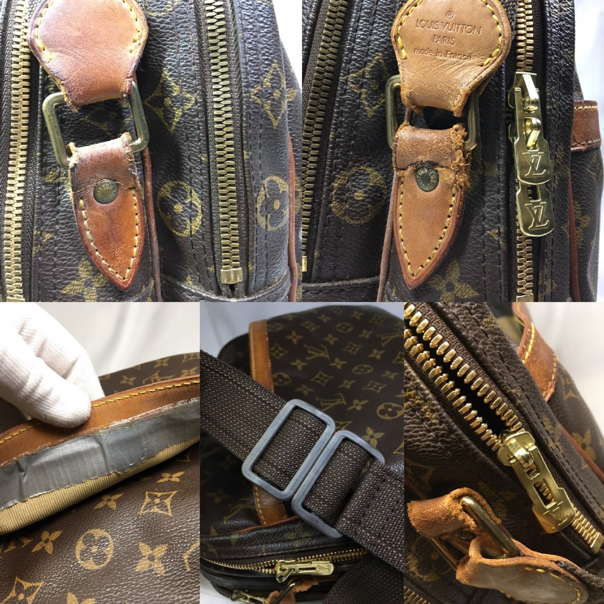 LOUIS VUITTON Monogram Reporter Shoulder Bag