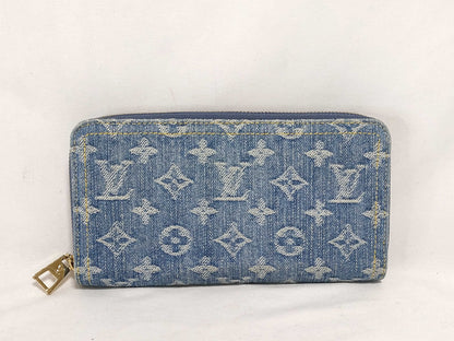 LOUIS VUITTON RFID Verified, Serial Number Unverifiable, Monogram Denim Bag, Zippy Wallet, LV Remix Denim Wallet