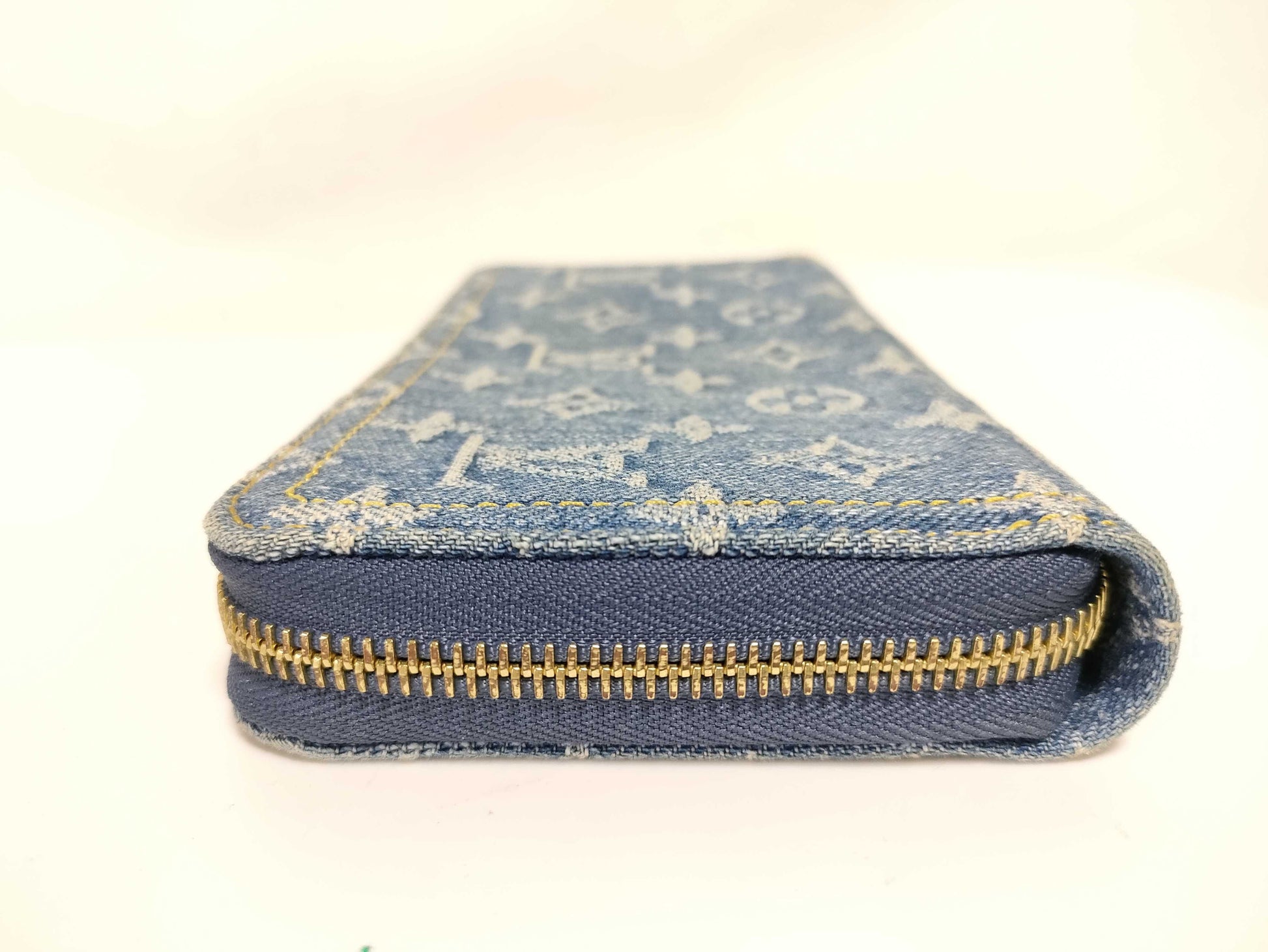 LOUIS VUITTON RFID Verified, Serial Number Unverifiable, Monogram Denim Bag, Zippy Wallet, LV Remix Denim Wallet