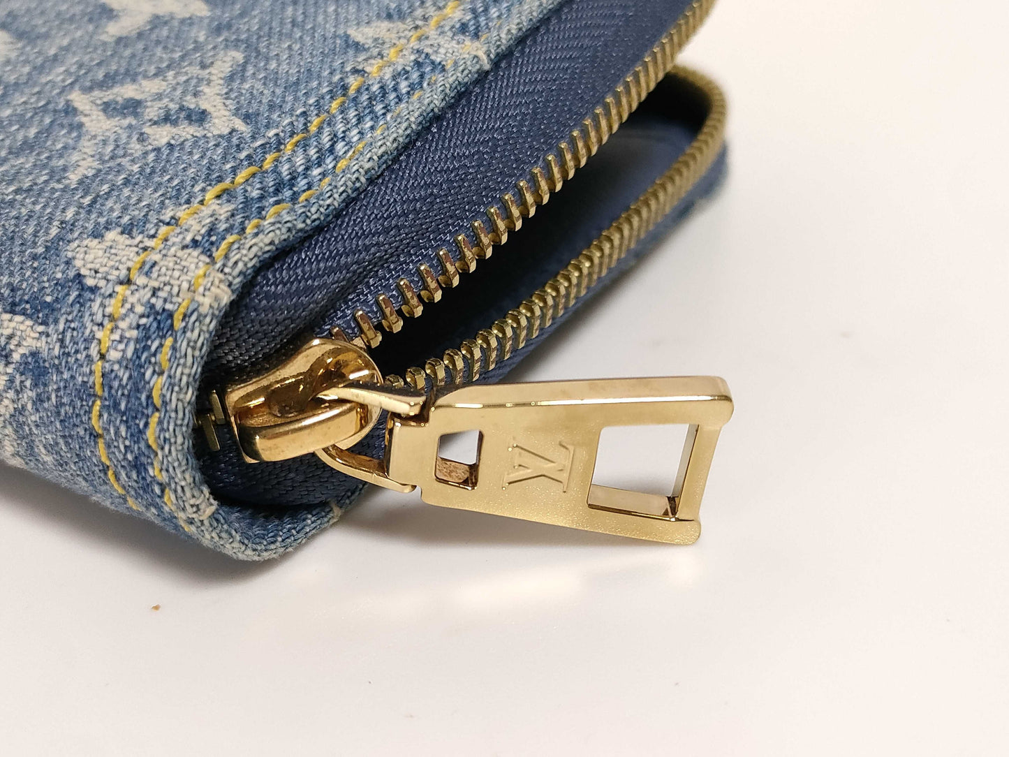 LOUIS VUITTON RFID Verified, Serial Number Unverifiable, Monogram Denim Bag, Zippy Wallet, LV Remix Denim Wallet