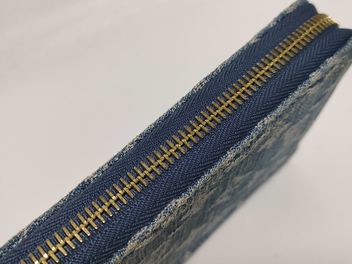 LOUIS VUITTON RFID Verified, Serial Number Unverifiable, Monogram Denim Bag, Zippy Wallet, LV Remix Denim Wallet