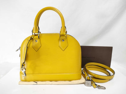 LOUIS VUITTON AA0186 Epi Alma BB Handbag with Strap, Padlock, 2 Keys, and Bag 250715#01