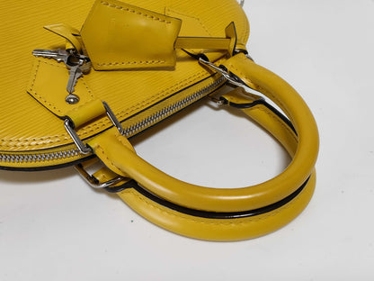 LOUIS VUITTON AA0186 Epi Alma BB Handbag with Strap, Padlock, 2 Keys, and Bag 250715#01
