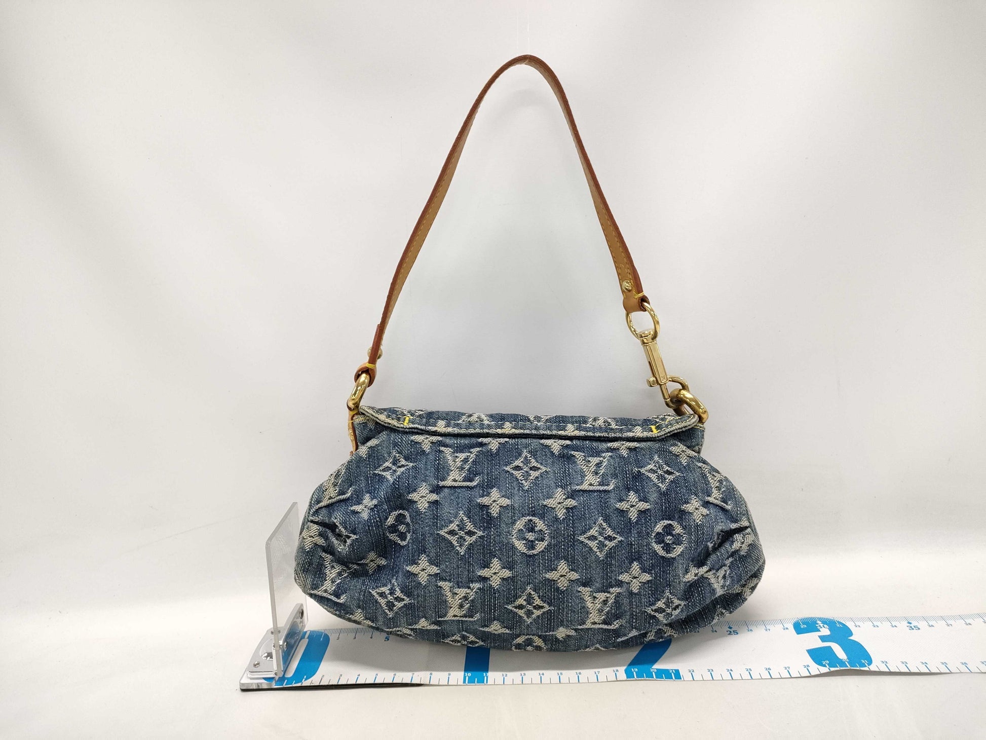 LOUIS VUITTON Monogram Denim Mini Pretty Shoulder Bag M95050