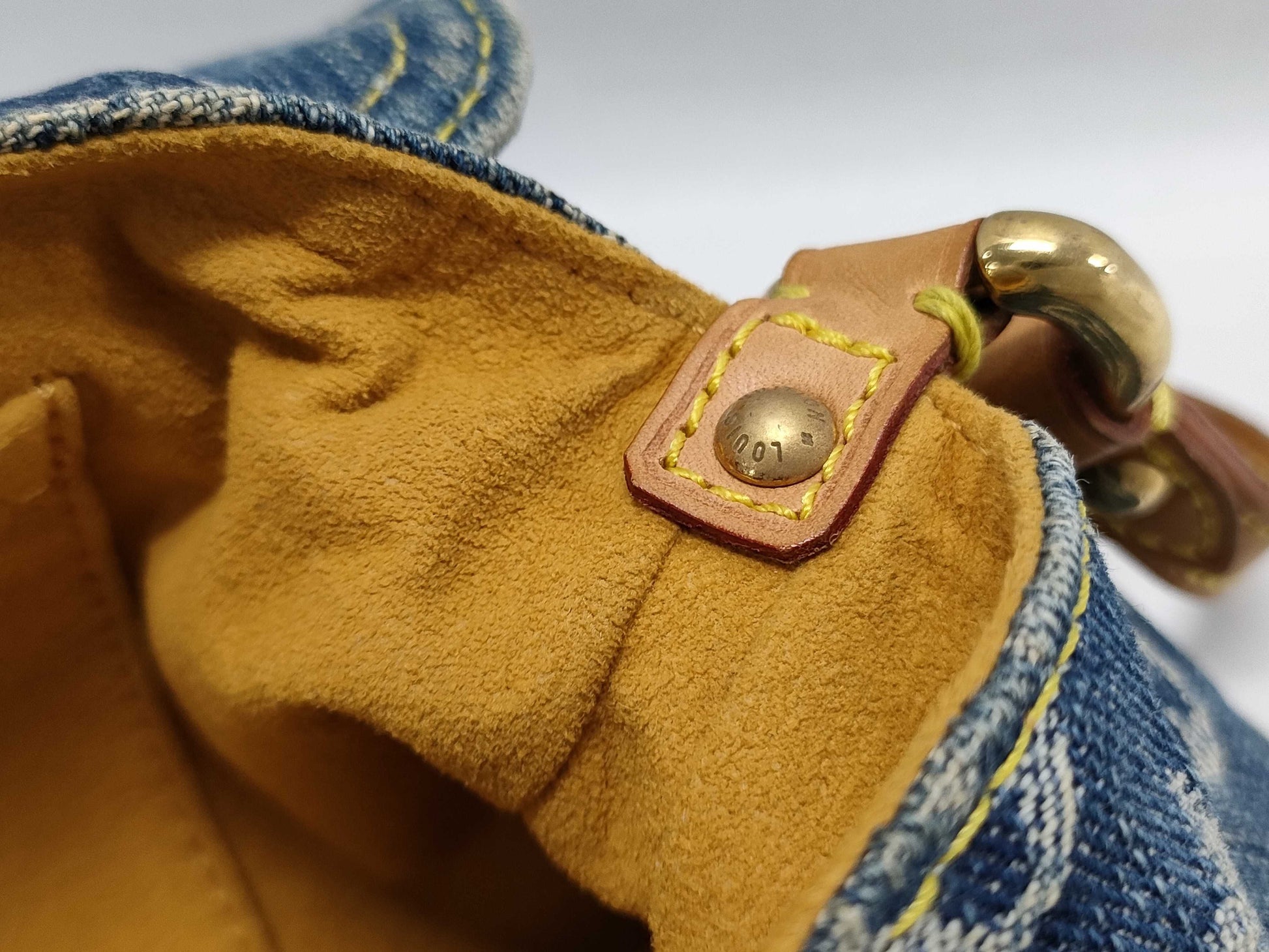 LOUIS VUITTON Monogram Denim Mini Pretty Shoulder Bag M95050
