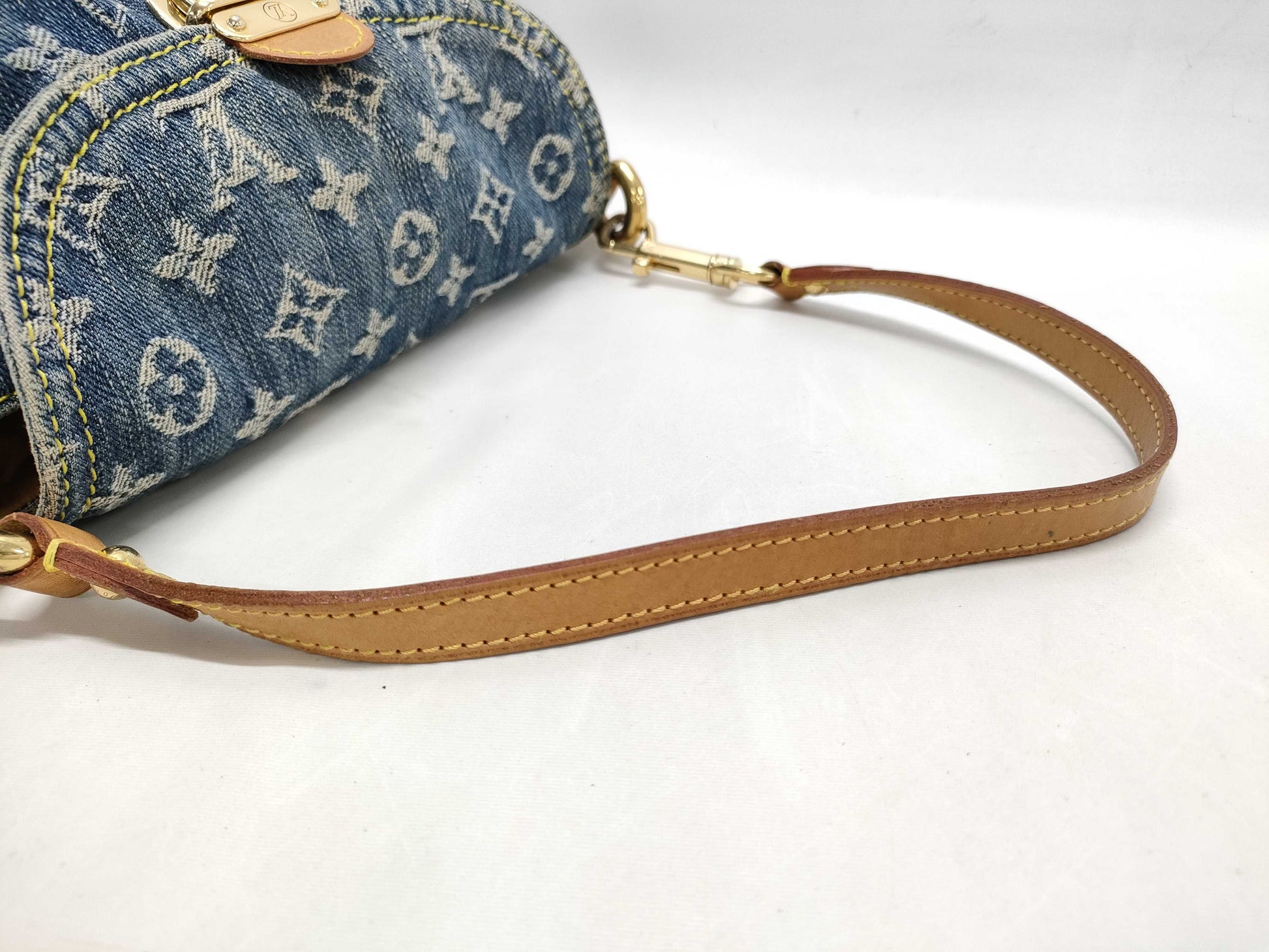 LOUIS VUITTON Monogram Denim Mini Pretty Shoulder Bag M95050