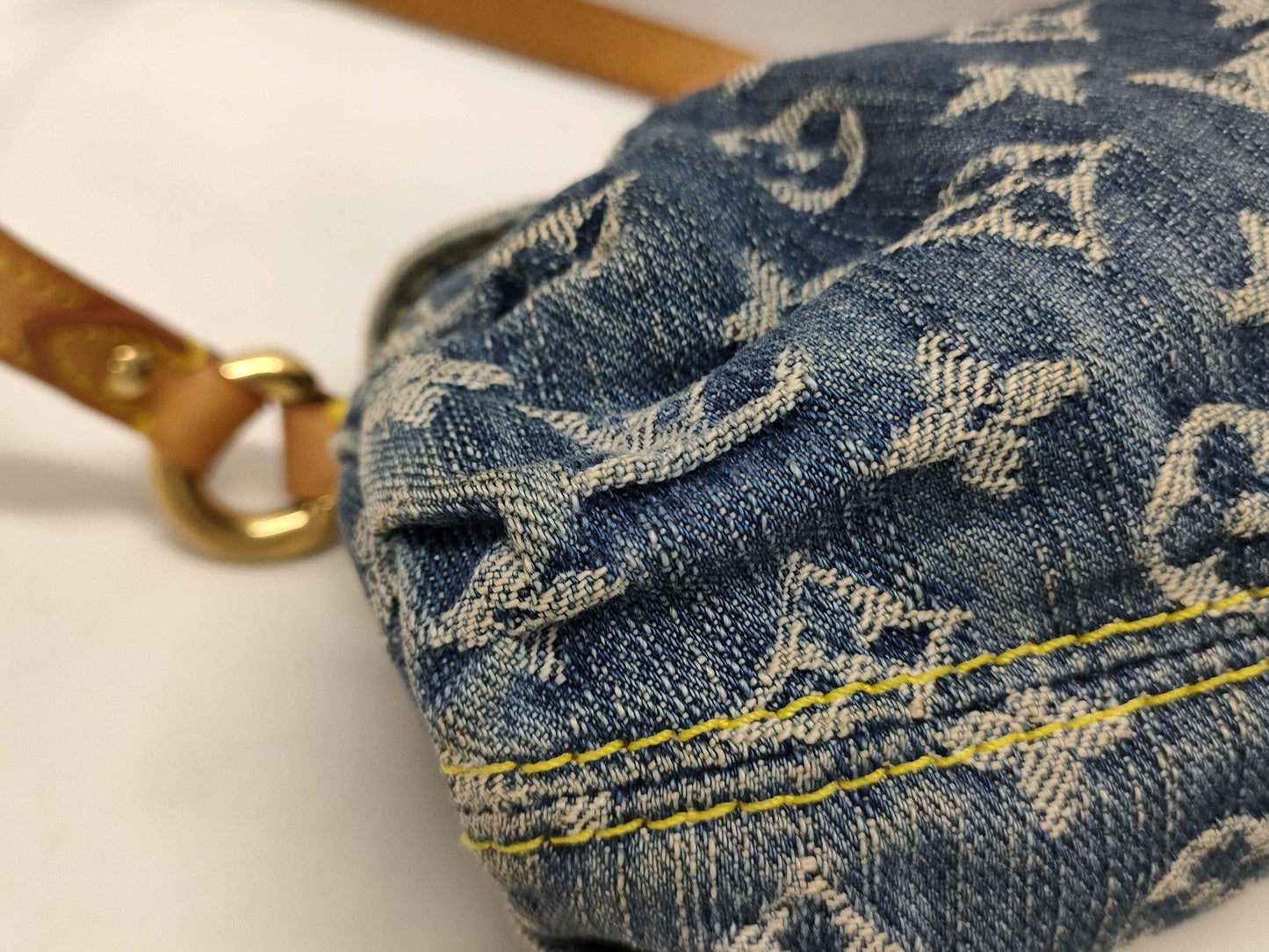 LOUIS VUITTON Monogram Denim Mini Pretty Shoulder Bag M95050