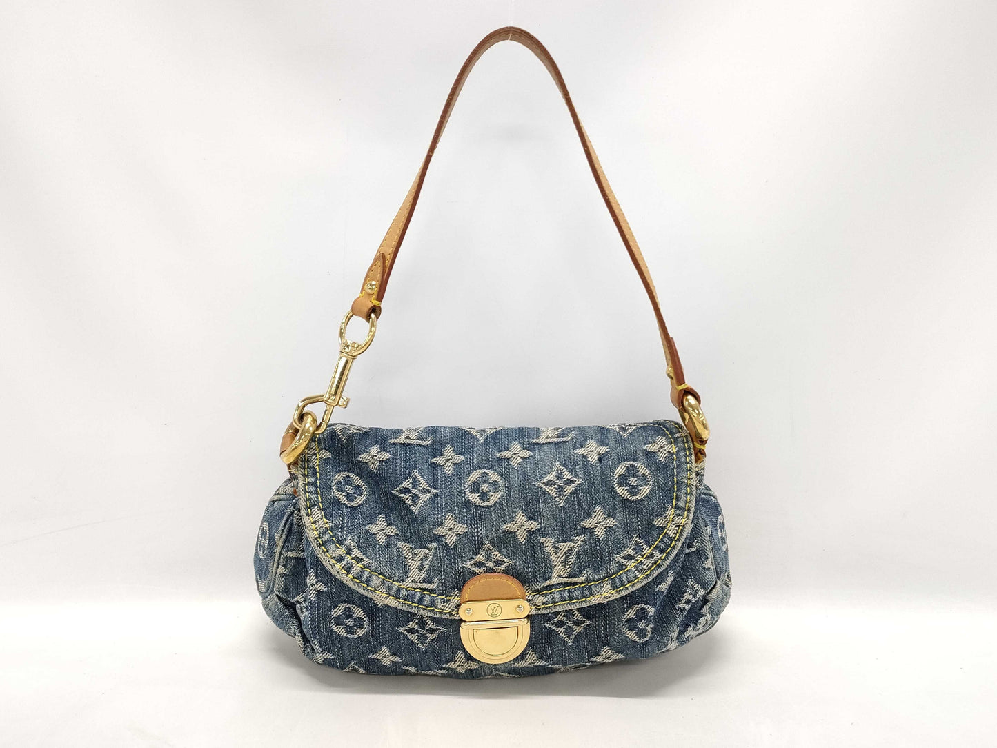 LOUIS VUITTON Monogram Denim Mini Pretty Shoulder Bag M95050