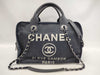 CHANEL Deauville Denim Bowling Shoulder Bag