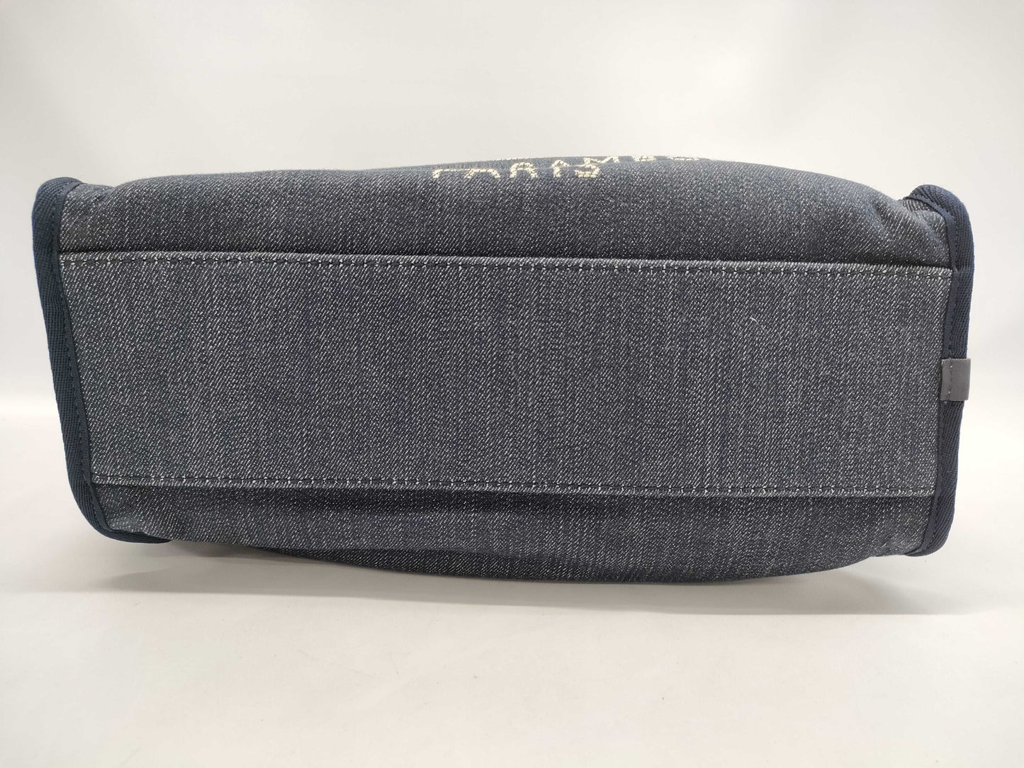 CHANEL Deauville Denim Bowling Shoulder Bag