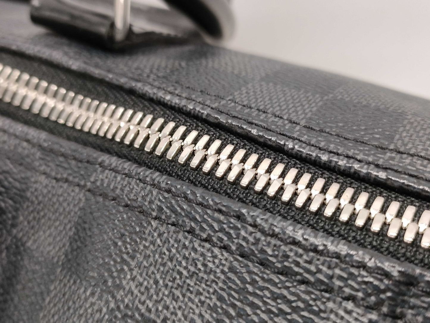 LOUIS VUITTON Louis Vuitton Damier Graphite Keepall Bandouliere 45 N41057 Boston Bag