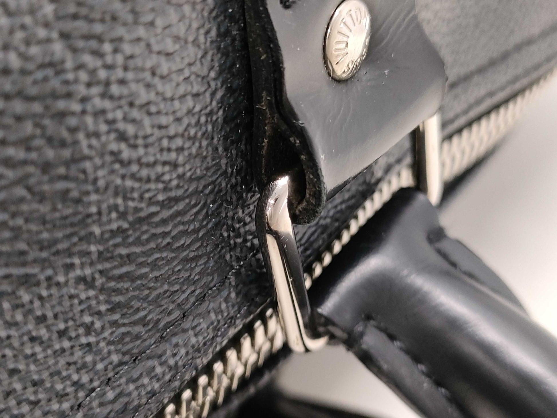 LOUIS VUITTON Louis Vuitton Damier Graphite Keepall Bandouliere 45 N41057 Boston Bag