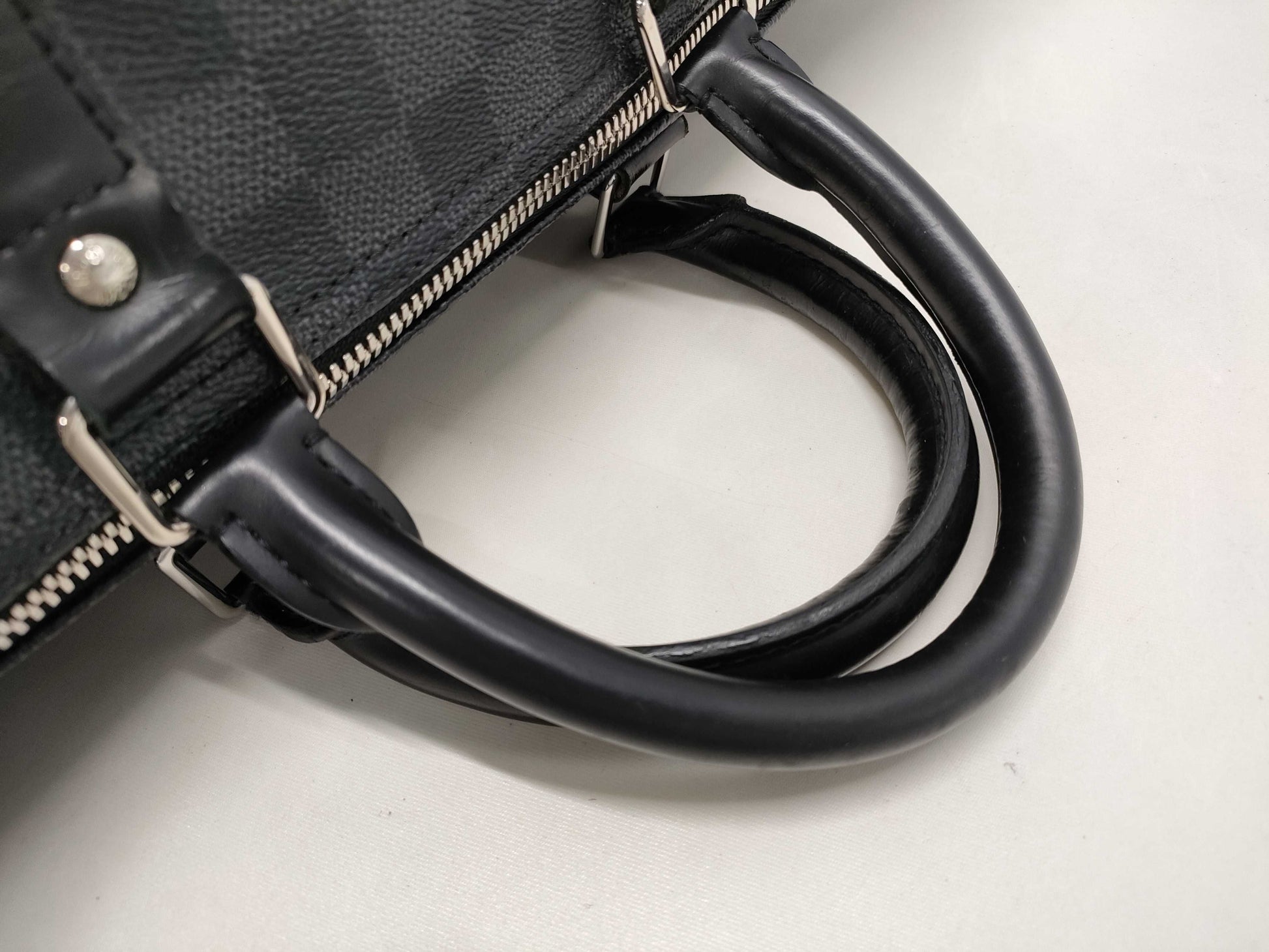 LOUIS VUITTON Louis Vuitton Damier Graphite Keepall Bandouliere 45 N41057 Boston Bag