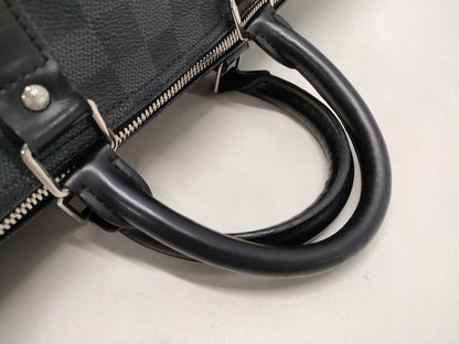 LOUIS VUITTON Louis Vuitton Damier Graphite Keepall Bandouliere 45 N41057 Boston Bag