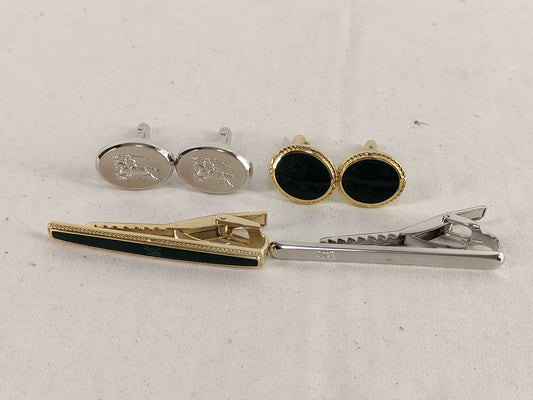 BURBERRY Tie Pin and Cufflink Set x 2 Sets Tie Pin and Cufflinks