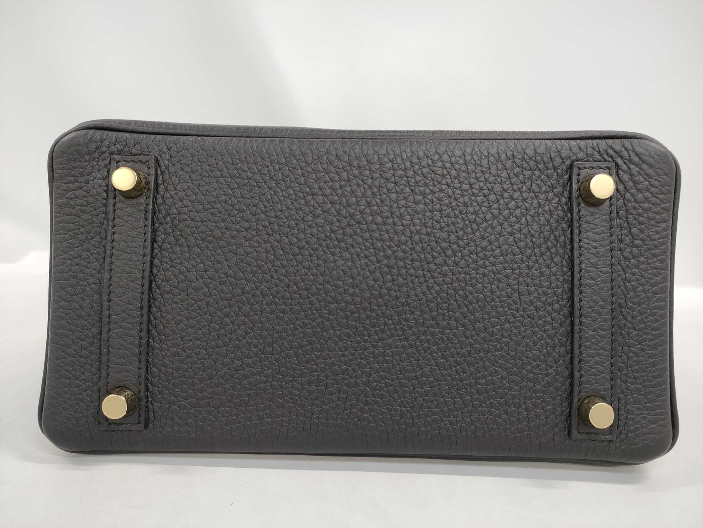 HERMES Birkin 25 Black Togo Gold Hardware K Stamp Handbag