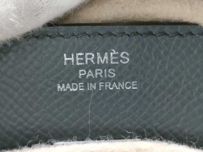 HERMES Birkin 25 Sellier Vert Amande Epsom Silver Hardware K Stamp Handbag