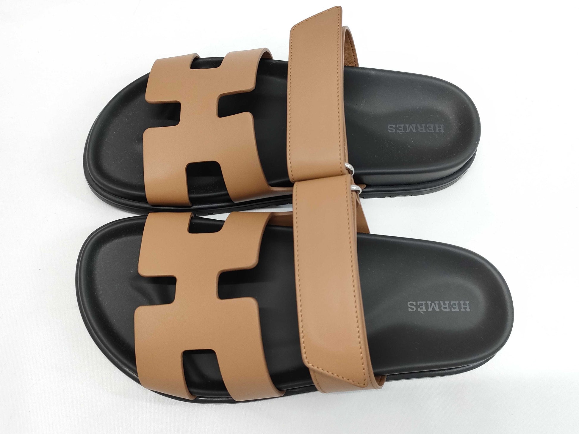 HERMES Sandals "Chypre" Natural Size: 36 Sandals